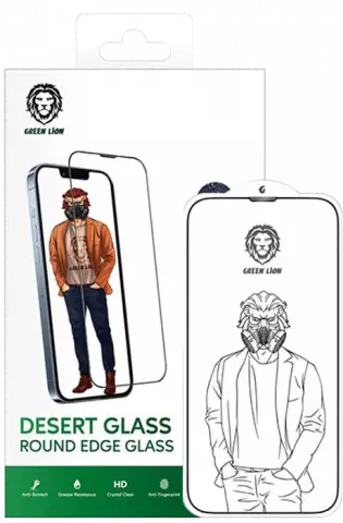 Green Lion Desert Glass iPhone 13 / 13 Pro