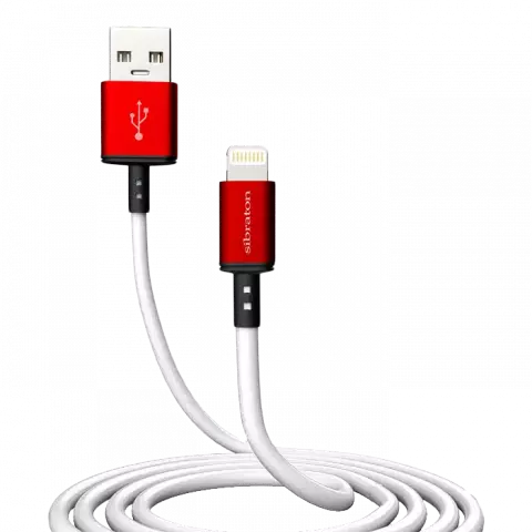 کابل شارژ 1.2 متری USB به Lightning سیبراتون مدل S232i