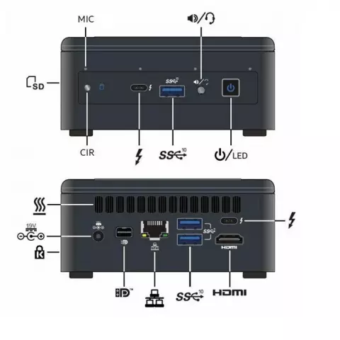 مینی پی سی  Intel مدل NUC Kit NUC11PAHi5