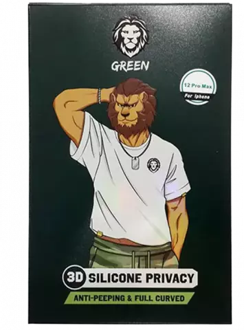 Green Lion Silicone privacy Apple iPhone 12 / 12 Pro
