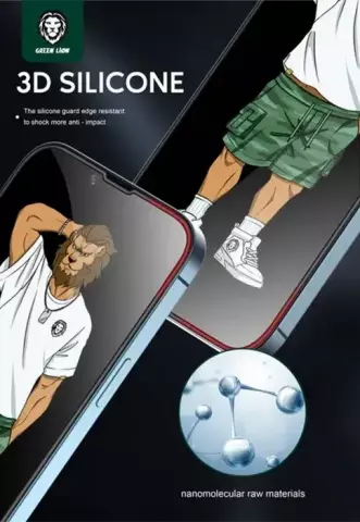 محافظ صفحه نمایش Green Lion مدل Silicone Plus مناسب برای iPhone 13 / 13 Pro