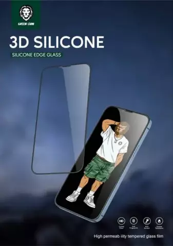 محافظ صفحه نمایش Green Lion مدل Silicone Plus مناسب برای iPhone 13 / 13 Pro