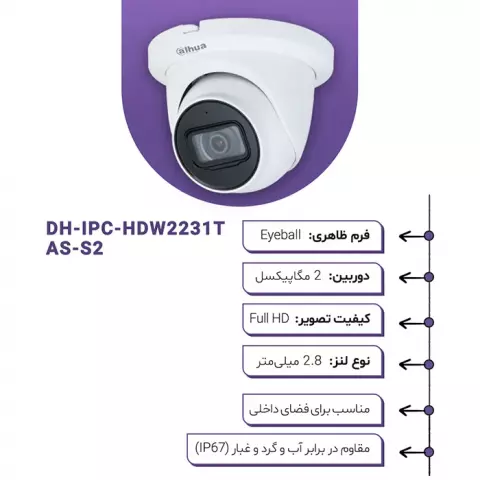 Dahua DH-IPC-HDW2231T-AS-S2