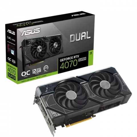 ASUS Dual GeForce RTX 4070 SUPER OC Edition 12GB GDDR6X