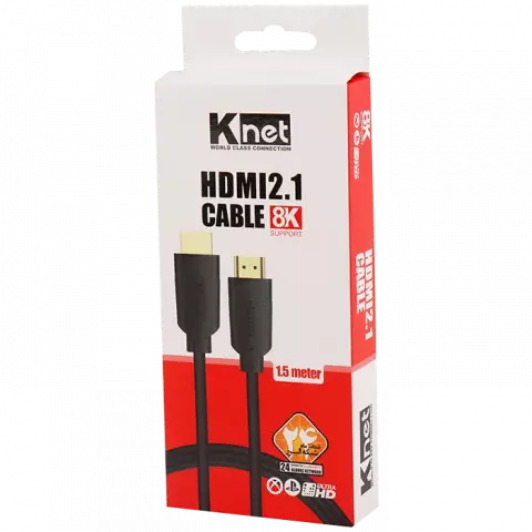 کابل 1.5 متری HDMI 2.1 کی نت مدل K-CH210015