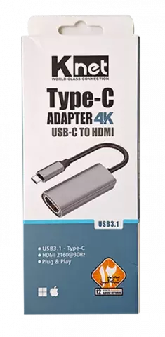 کابل تبدیل Type-C به HDMI کی نت مدل K-COCMHD02