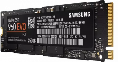 حافظه SSD اینترنال 250 گیگابایت Samsung مدل EVO 960 NVME