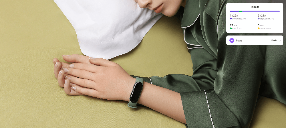 قابلیت پایش خواب در دستبند هوشمند می بند 5 شیائومی